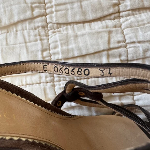 Tanino Crisci Strappy Suede Leather Heels • Size: 34 / 5.5 - Picture 6 of 8